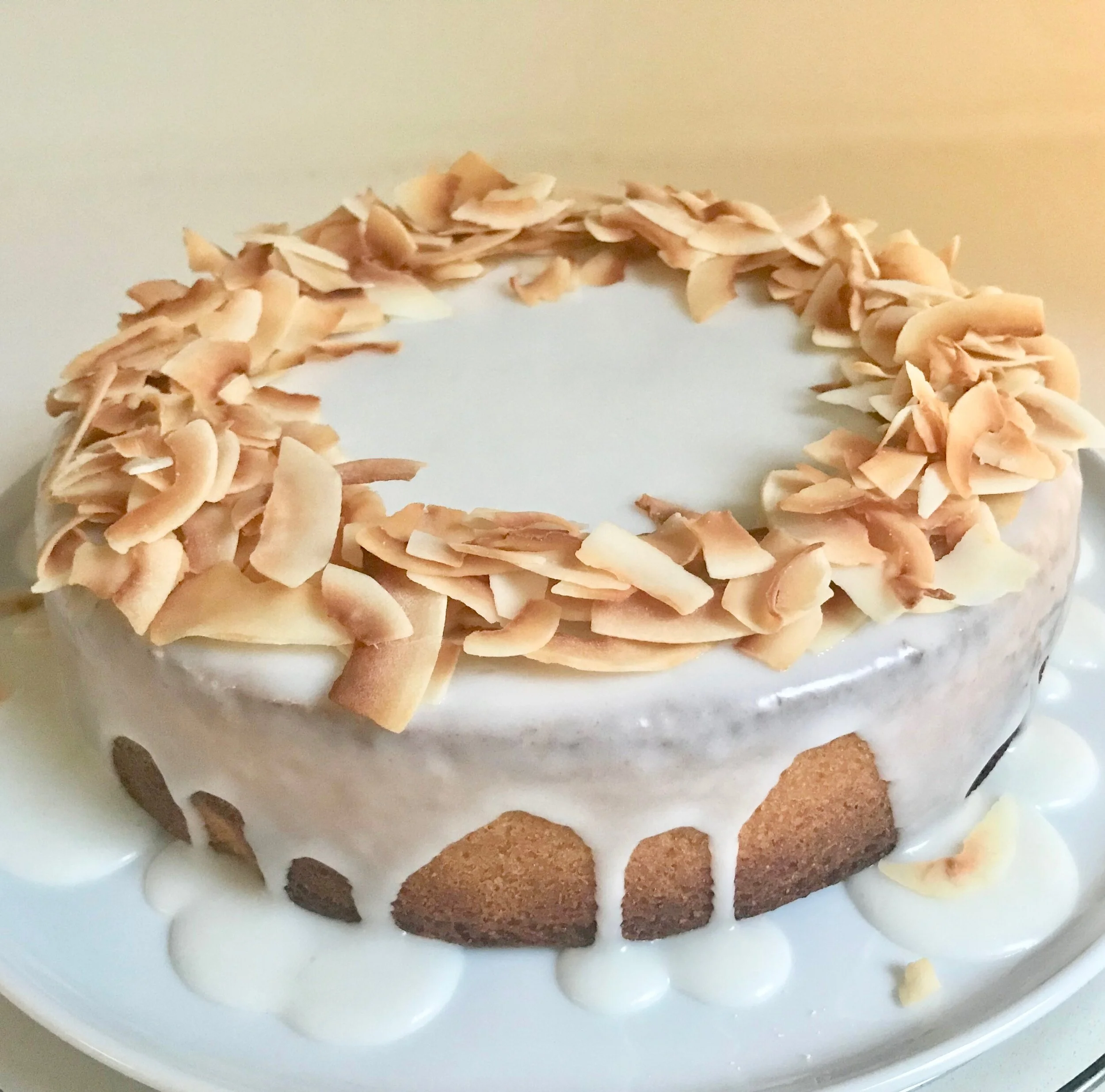 GLAZED LIME POLENTA CAKE