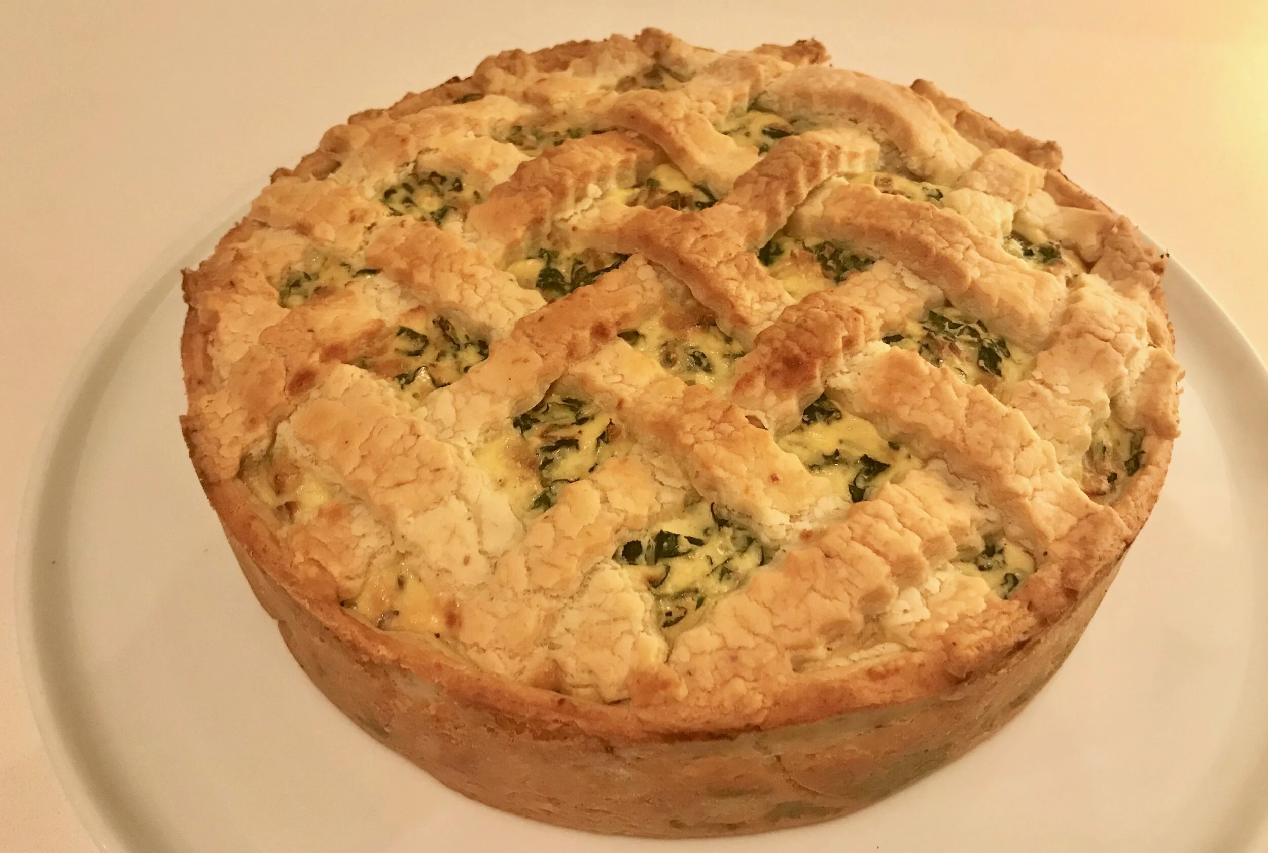 RICOTTA, CAVOLO NERO AND SALAMI TORTA