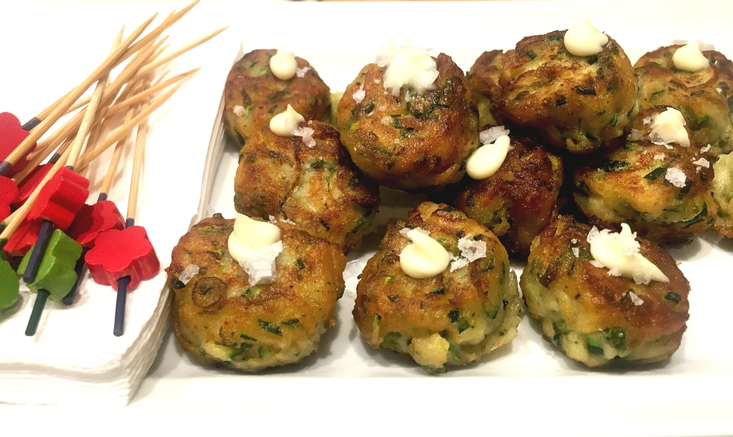 SPICED ZUCCHINI FRITTERS