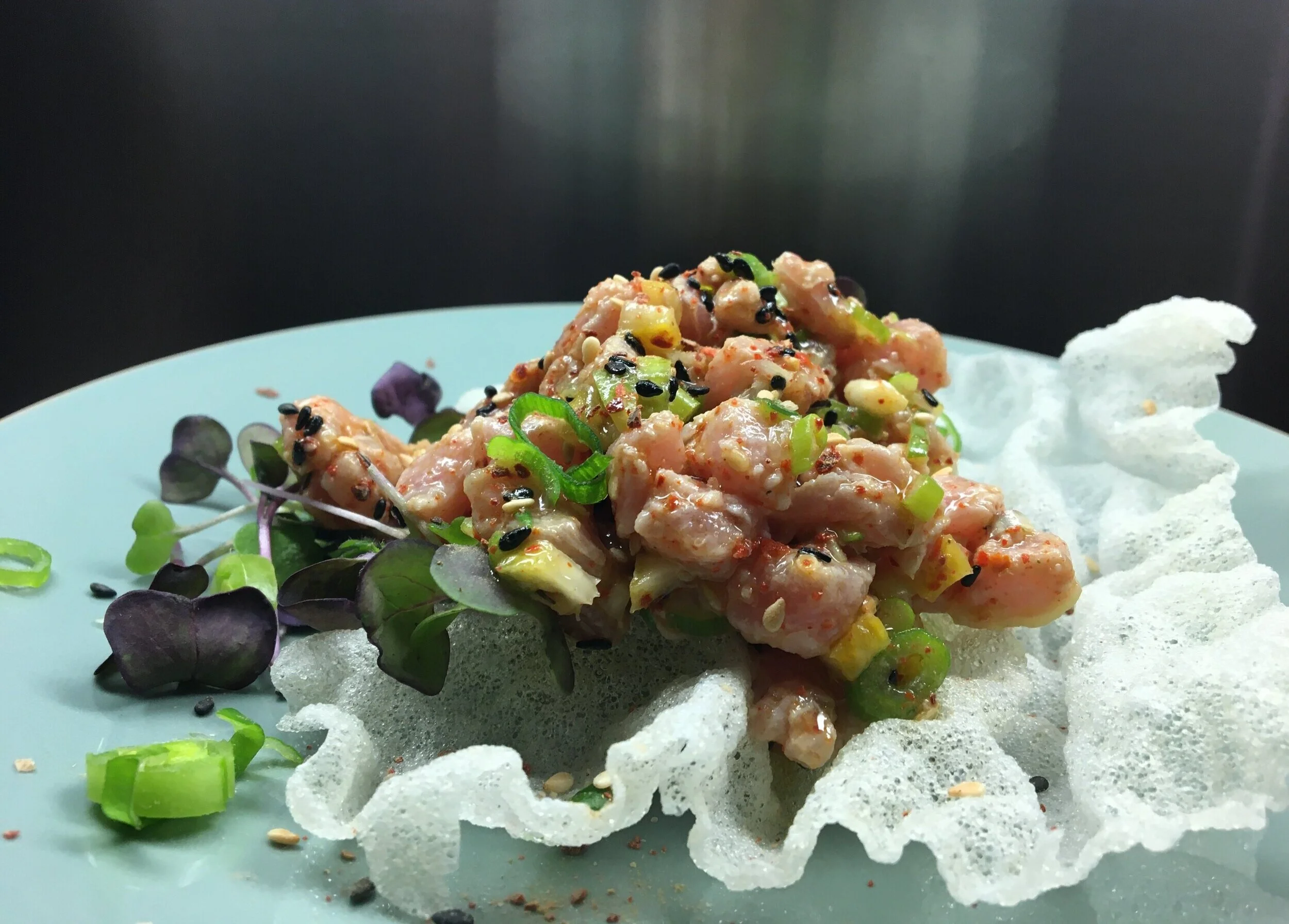 TUNA TARTARE WITH PICKLED LEMON