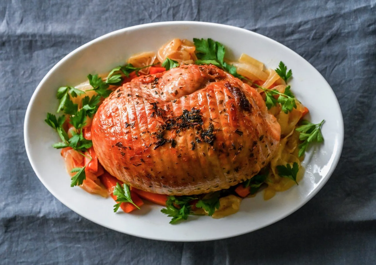 TURKEY BREAST, 'STUFFINS' AND CRANBERRY