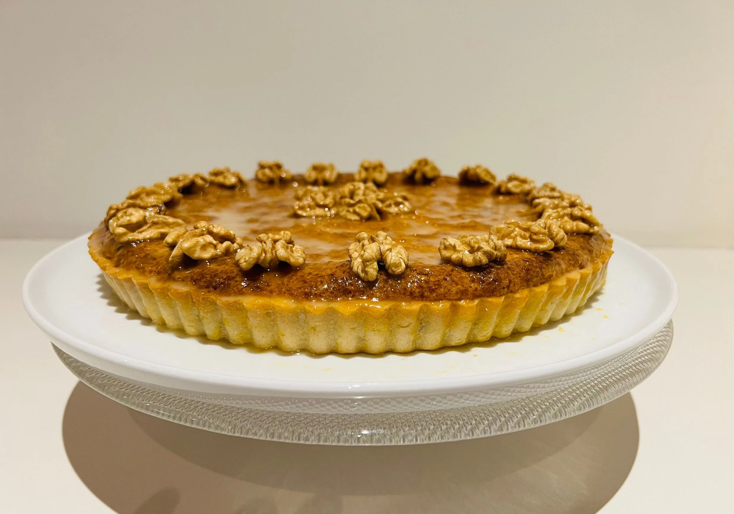 WALNUT AND APRICOT JAM TART