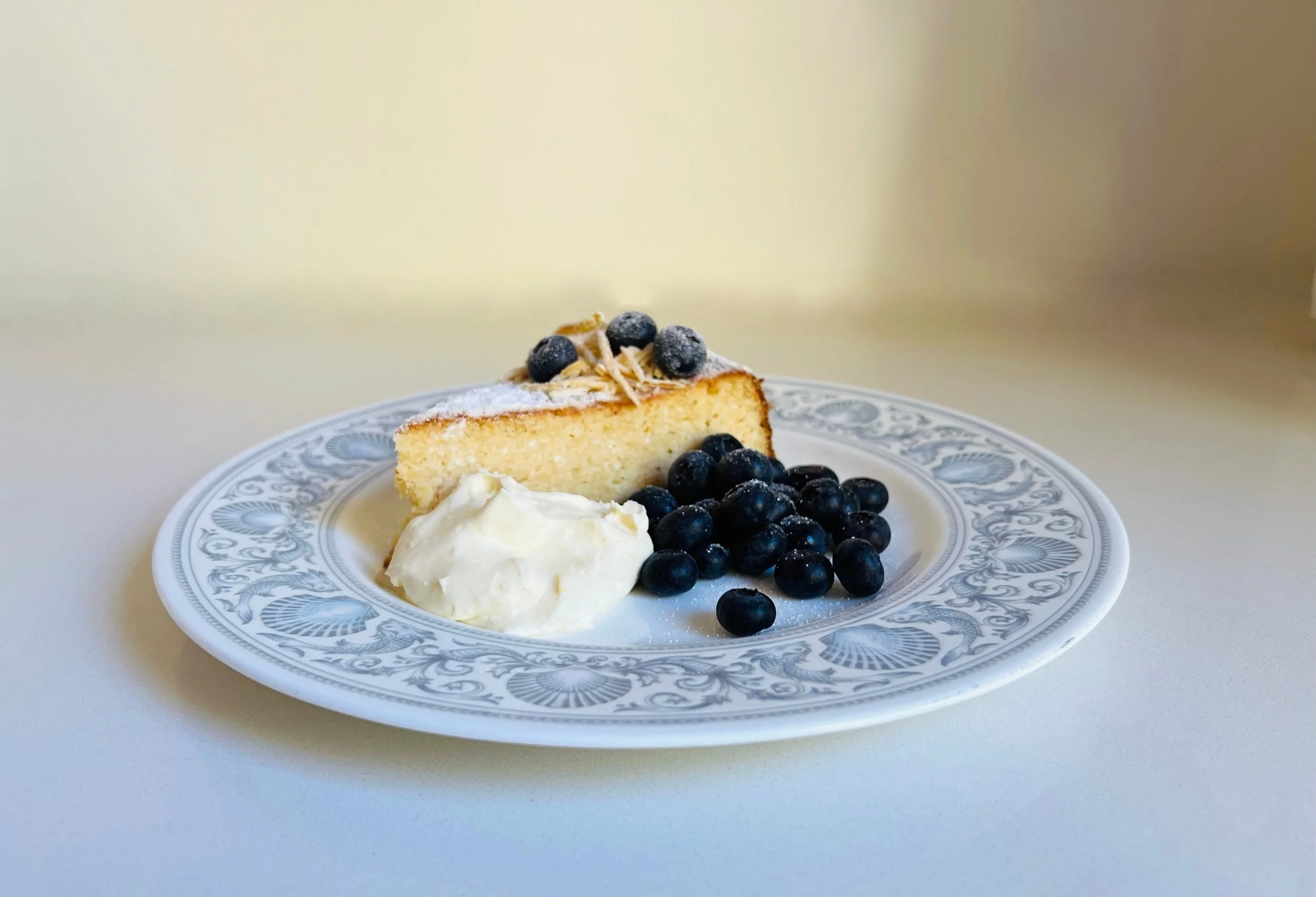 LEMON, ROAST ALMOND AND RICOTTA CAKE