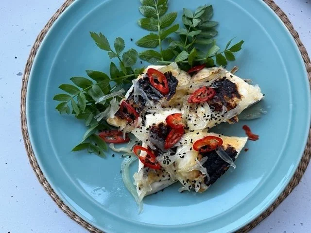 GRILLED HALLOUMI WITH SWEET FENNEL PRESERVE AND CHILLI