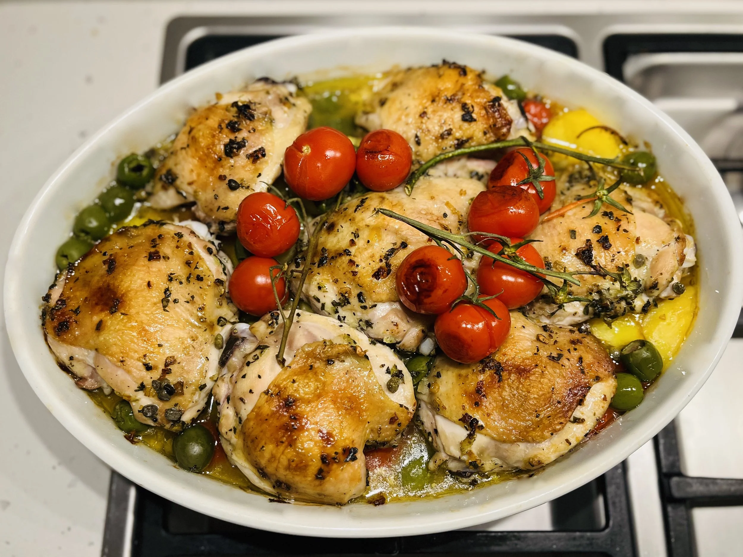 ONE-POT CHICKEN AND POTATO ROAST