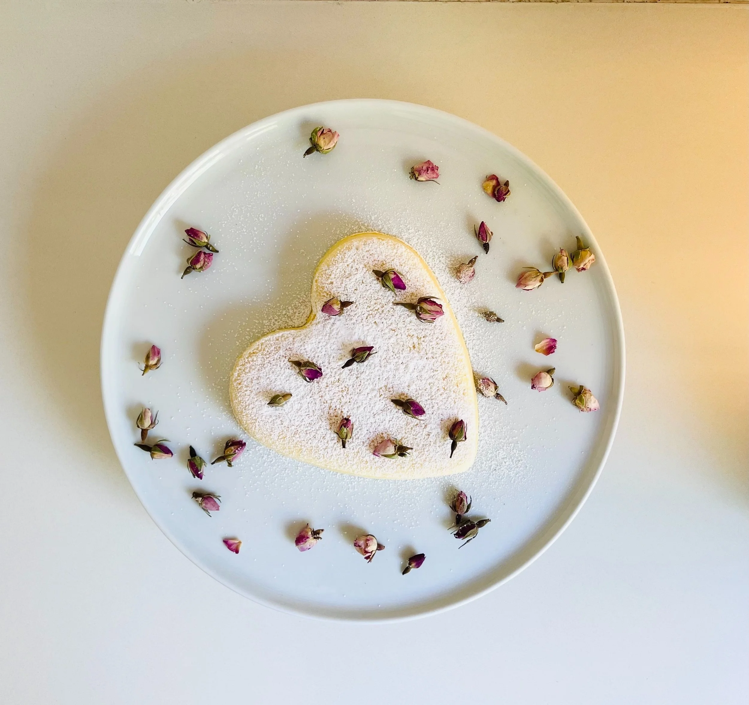 VALENTINE'S DAY LIME AND ROSE CHEESECAKE
