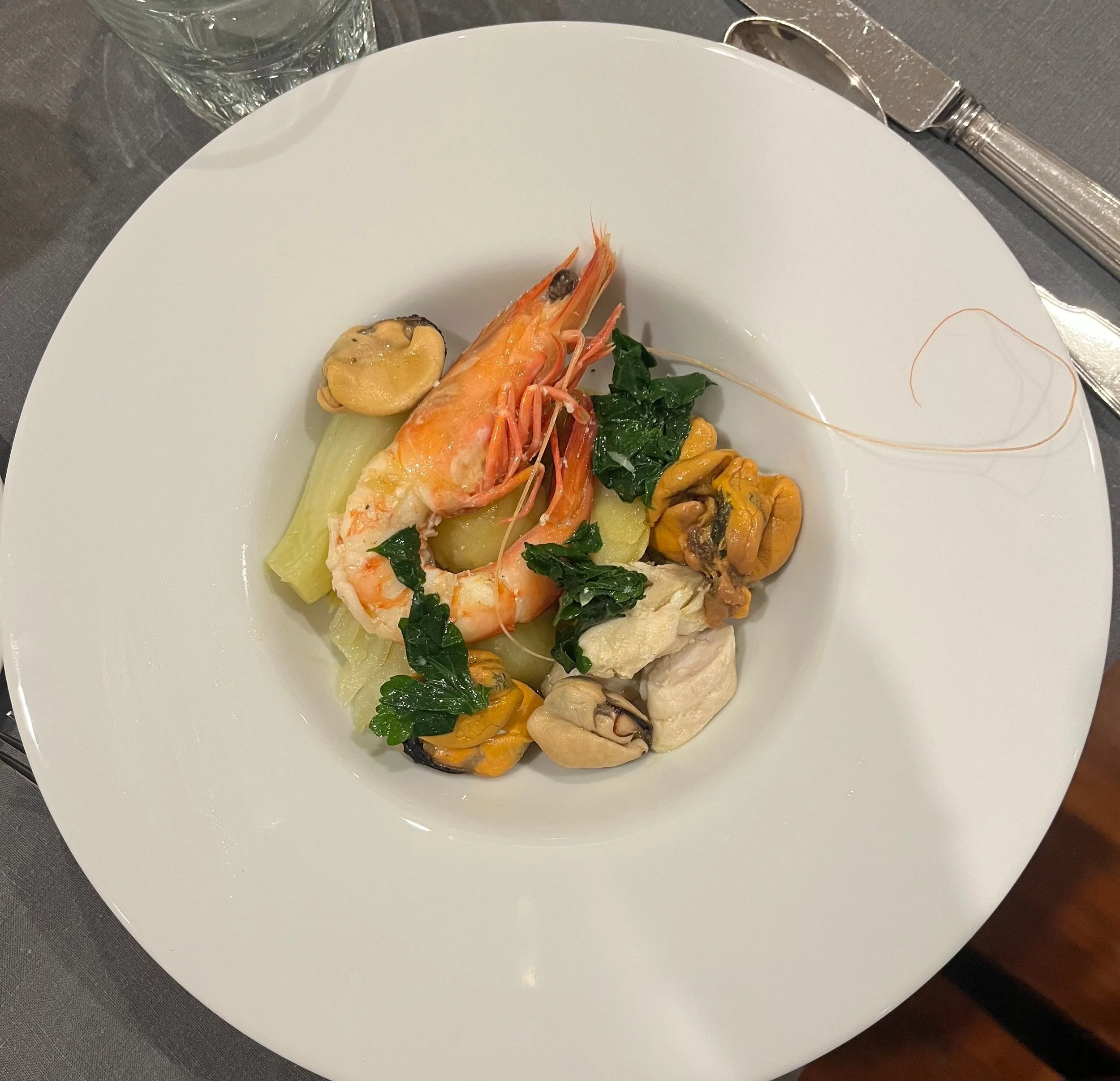 SEAFOOD SALAD WITH POTATOES AND FENNEL