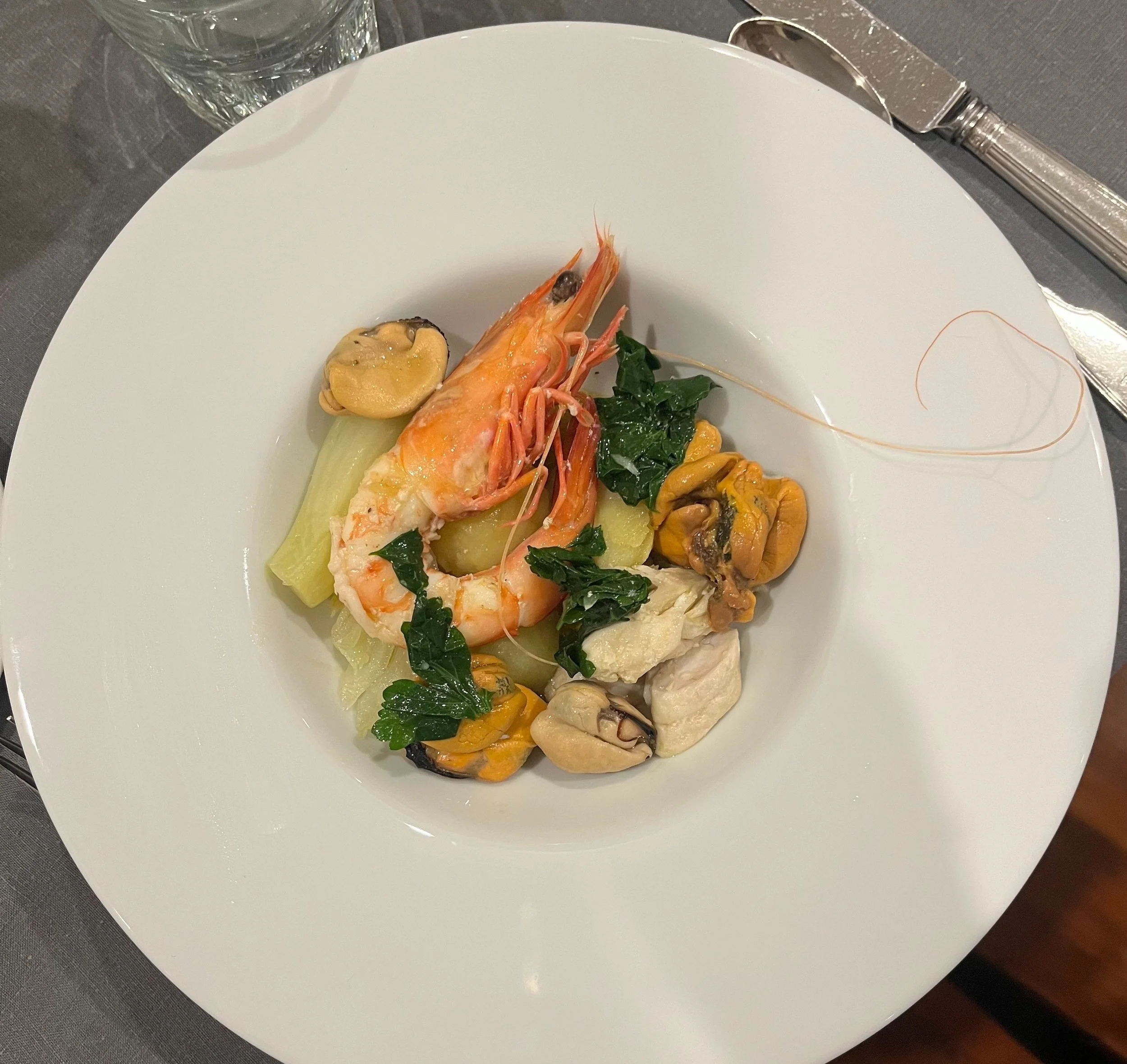 SEAFOOD SALAD WITH POTATOES AND FENNEL