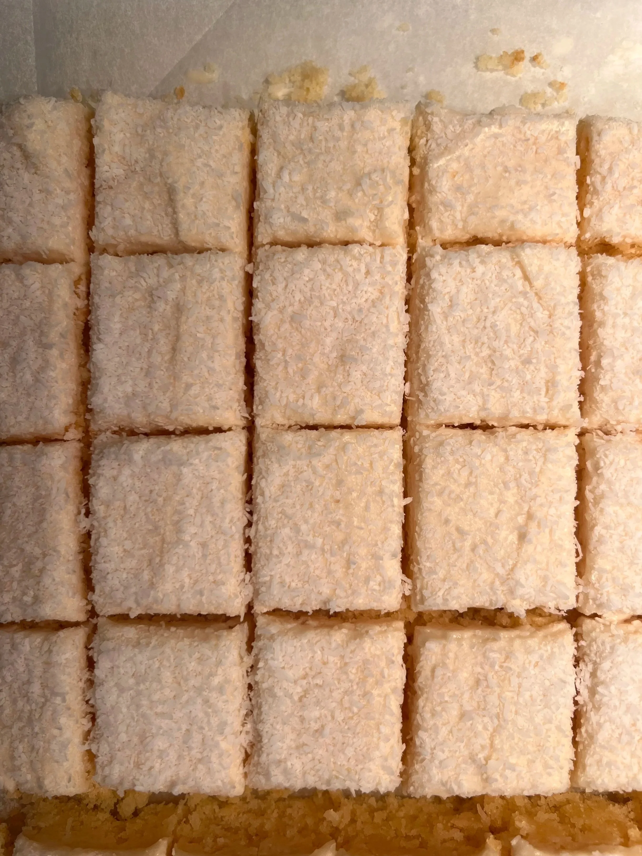 LEMON AND COCONUT SLICE