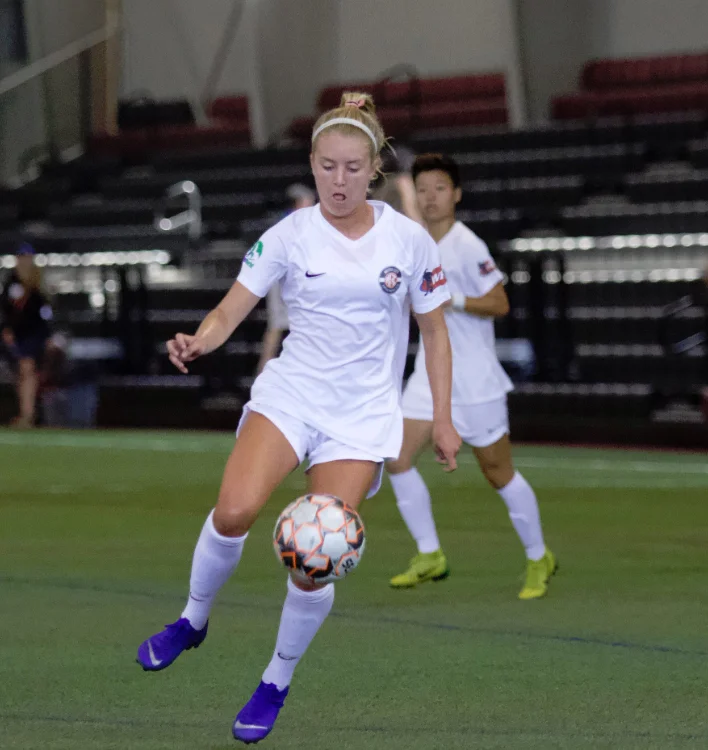 Alexa Spaanstra logged a pair of goals and an assist in a 6-0 decision over Torch FC in the WPSL East Regional Semifinals. #JDN2Photography