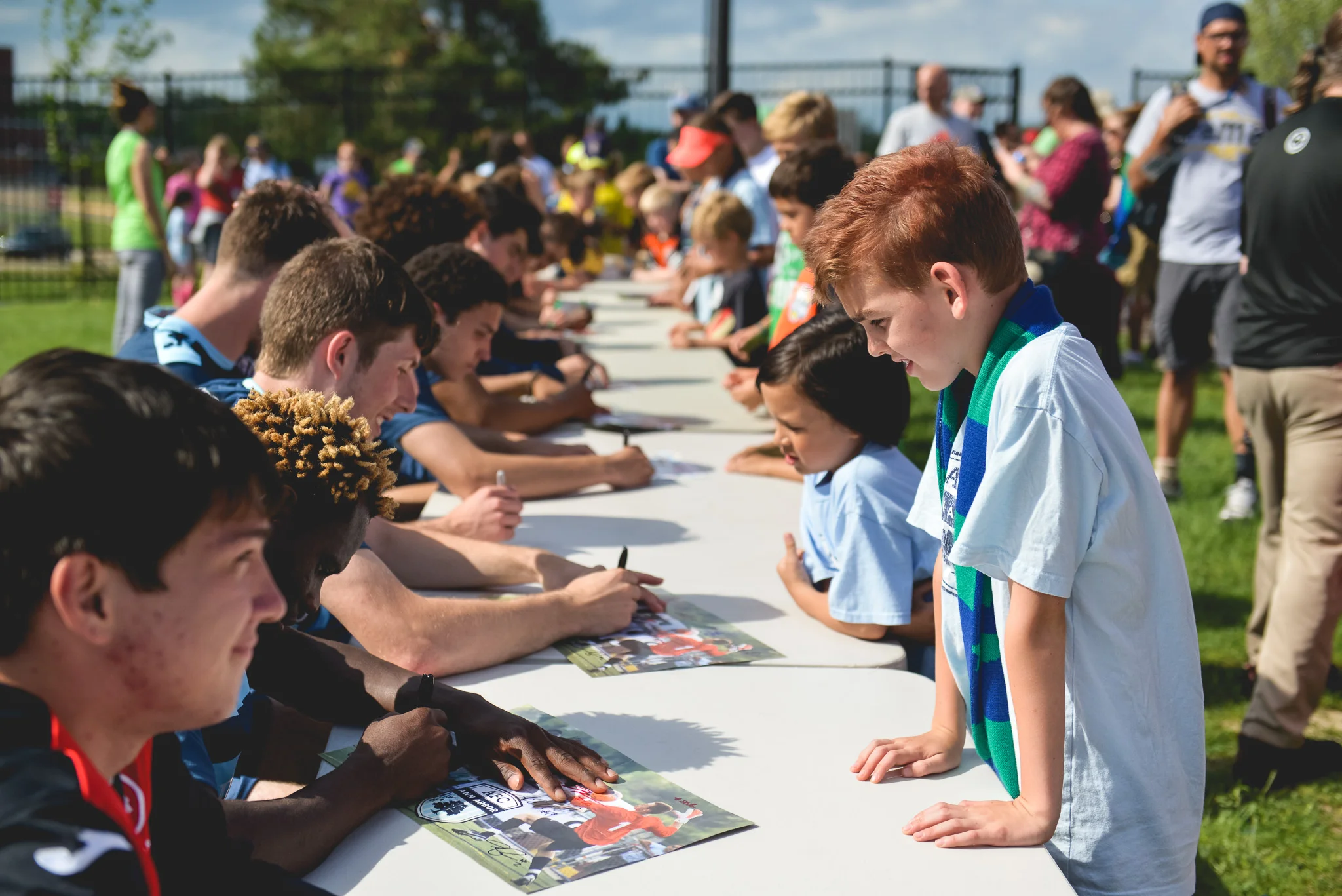 Audi Ann Arbor Post Match Autographs