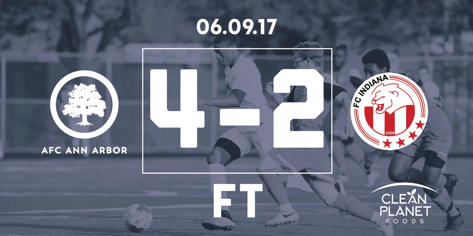 27' Jackson, 35', 41 Muskwe, 43' Breitmeyer // Audi Ann Arbor Man of the Match: Jesse Muskwe // Match Recap