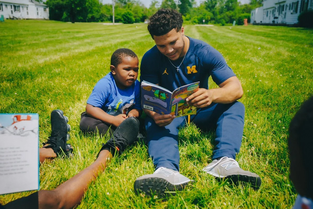 Blake Corum Shows His Love for Service and His Community — AFC Ann Arbor