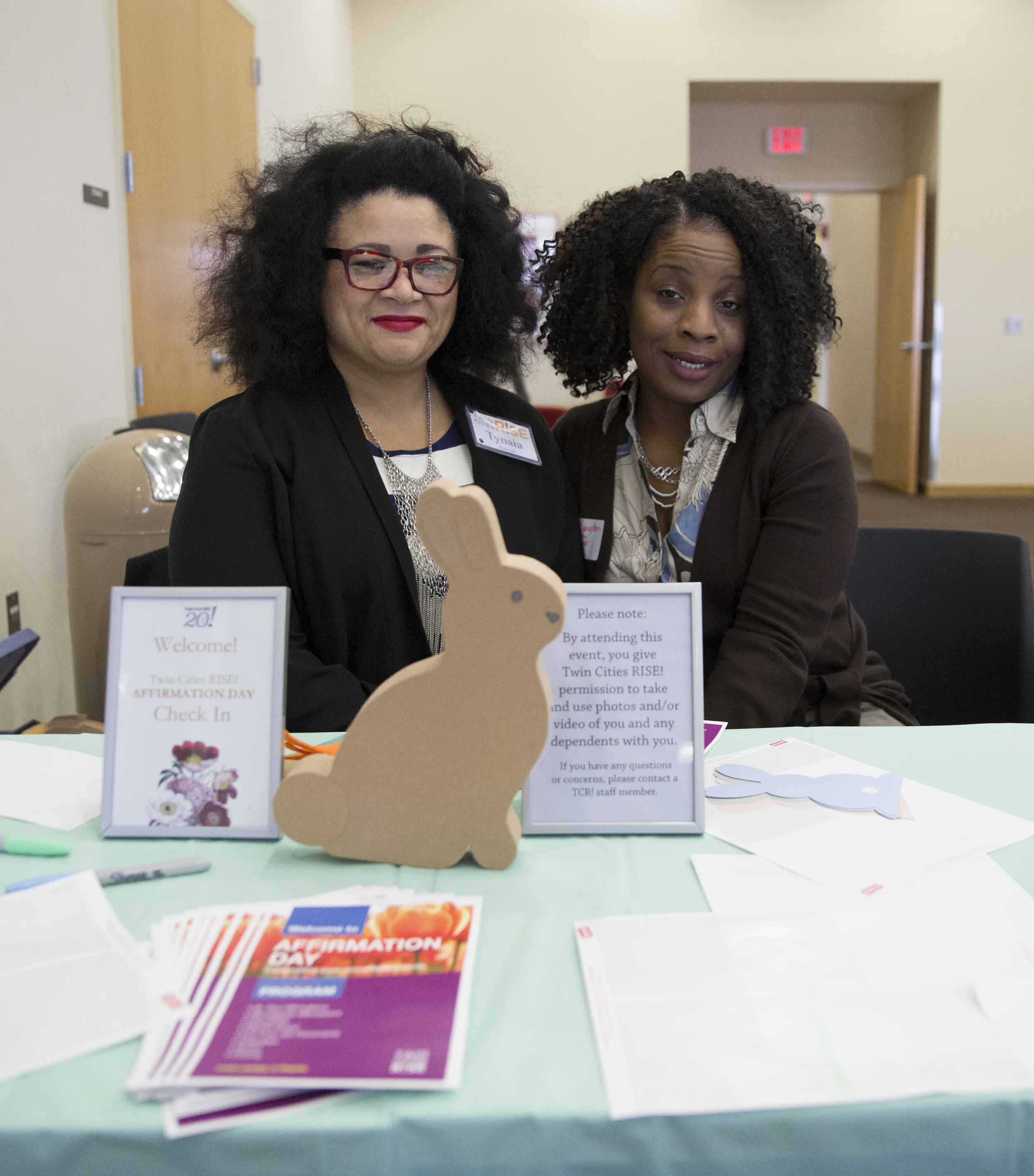 TCR Internship Coordinator, Tynaia Pittman, and TCR Instructor Suzanne Bengestrom