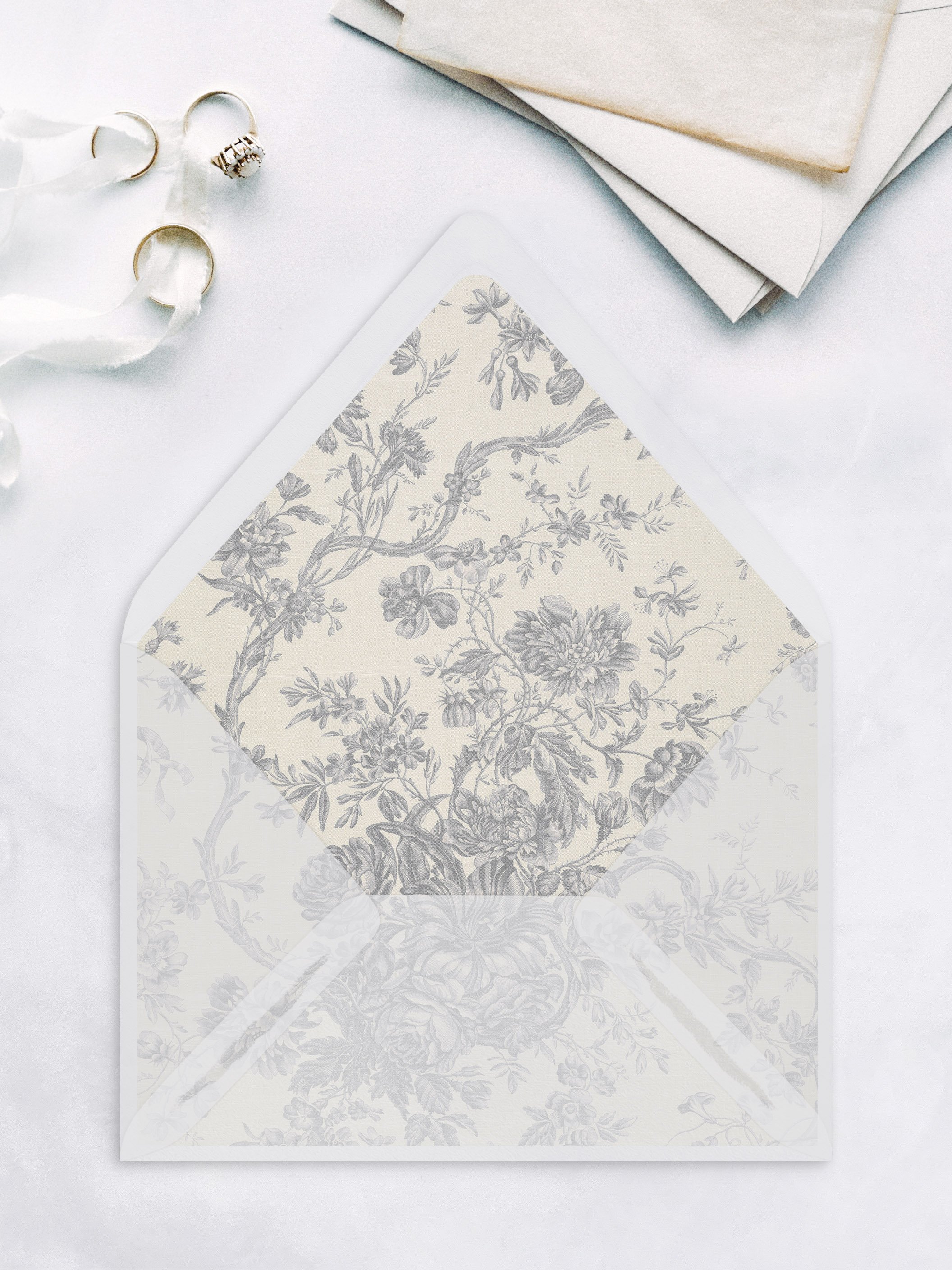 Grey Botanical Toile