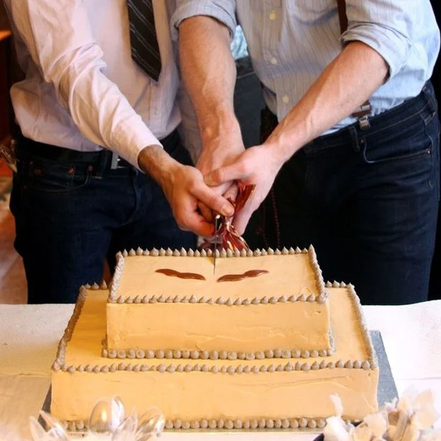 The Grooms Cut the Cake: 5 Pointers for Having Your Cake and Eating it, Too.