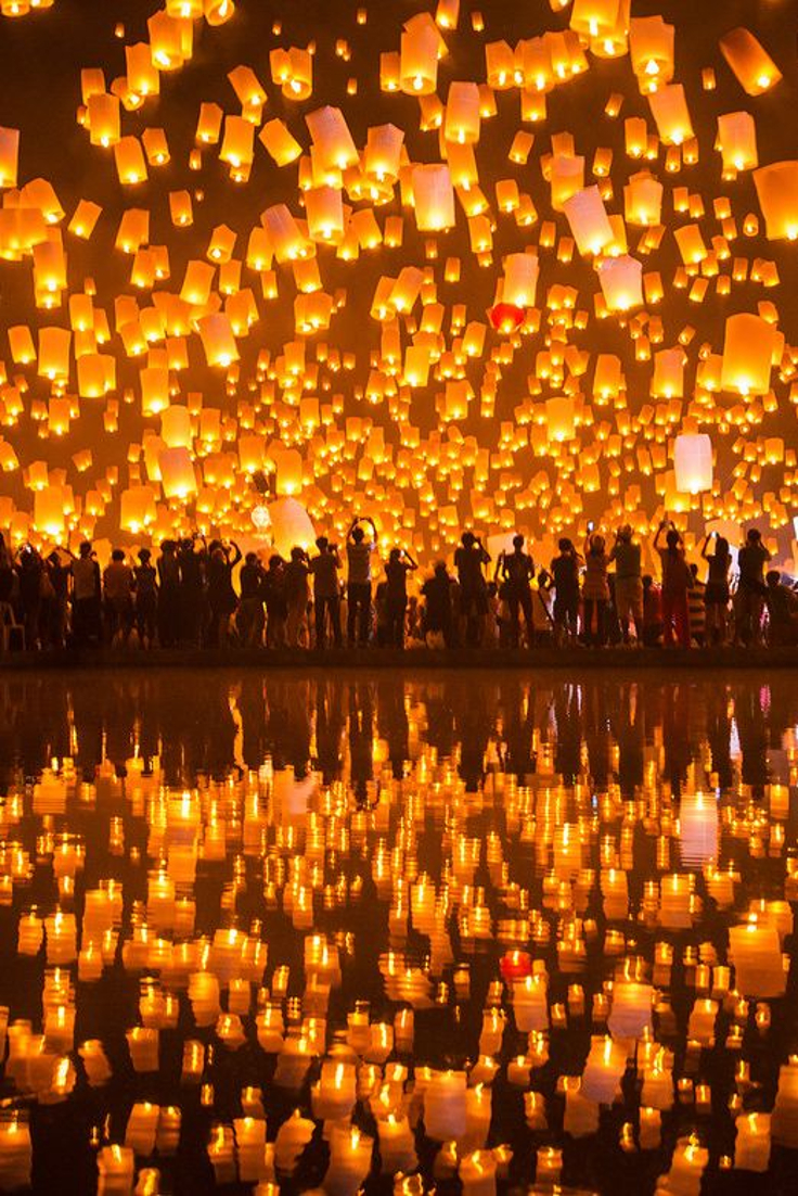 Festival of Lights. Chiang Mai, Thailand.