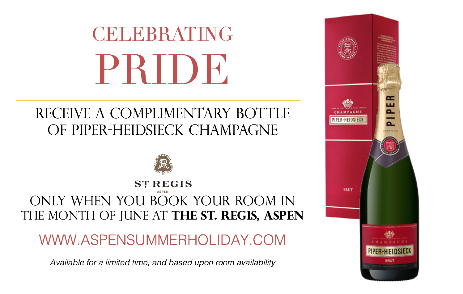 PRIDE PROMOTION FOR ASPEN SUMMER HOLIDAY!!