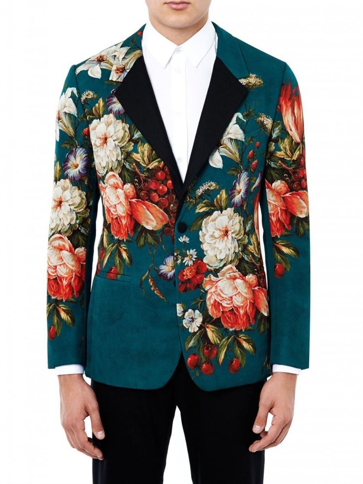 gucci men's floral suit