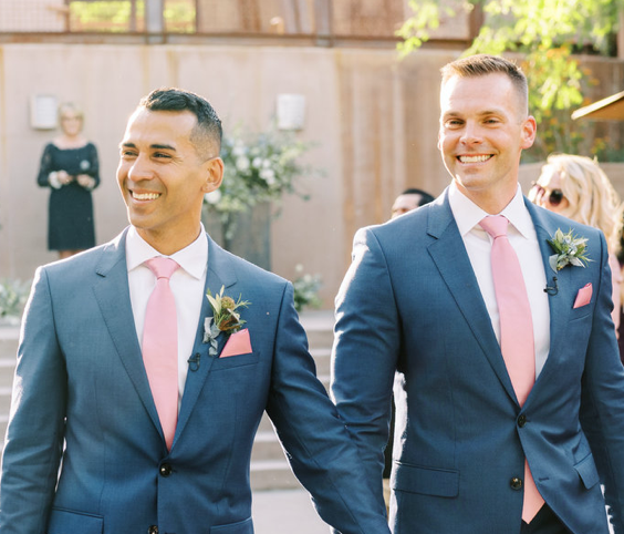 Miguel &amp; Wes: A Lush Desert Wedding in Las Vegas