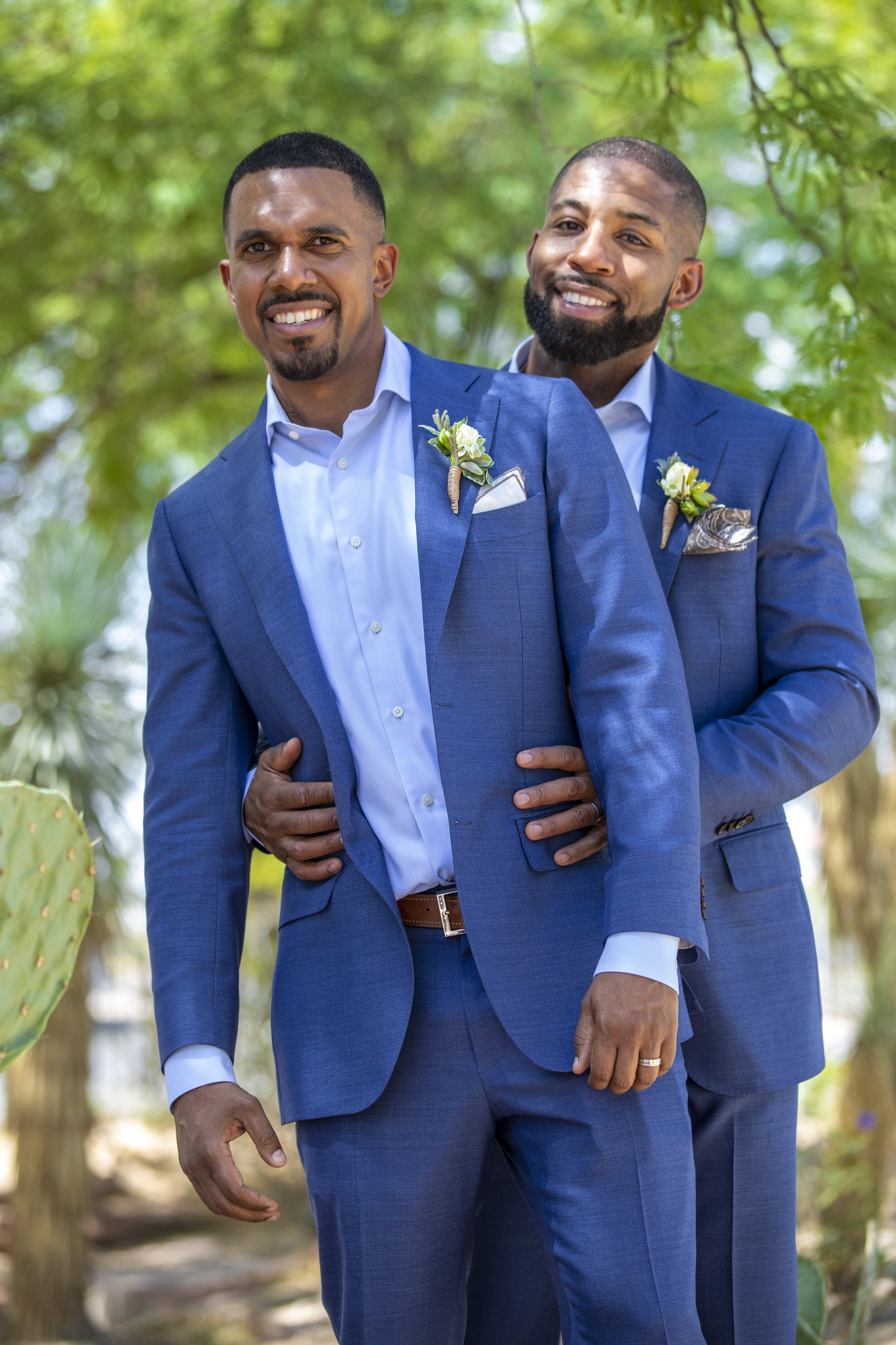 Christian & Raheem: Botanical Garden Wedding in Las Vegas — MEN'S VOWS