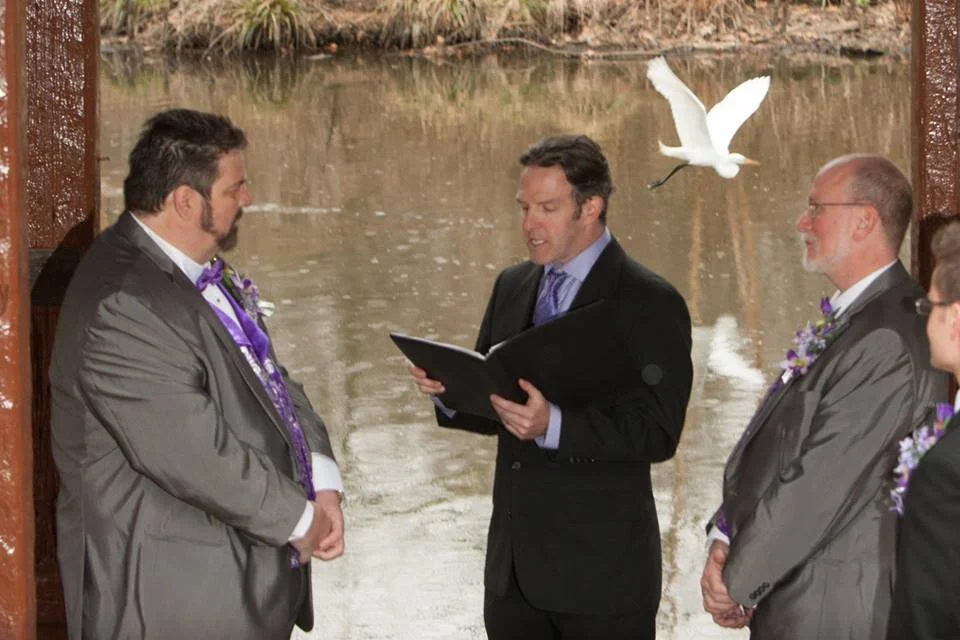 frank and james wagner cove and a bird.jpg