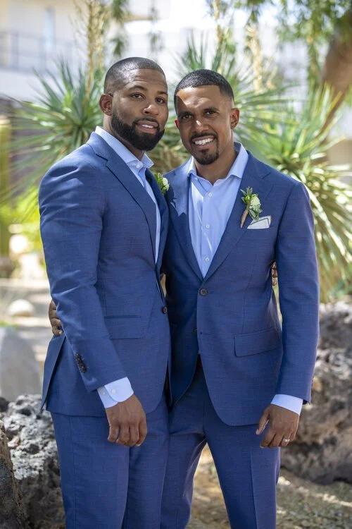 Christian & Raheem: Botanical Garden Wedding in Las Vegas
