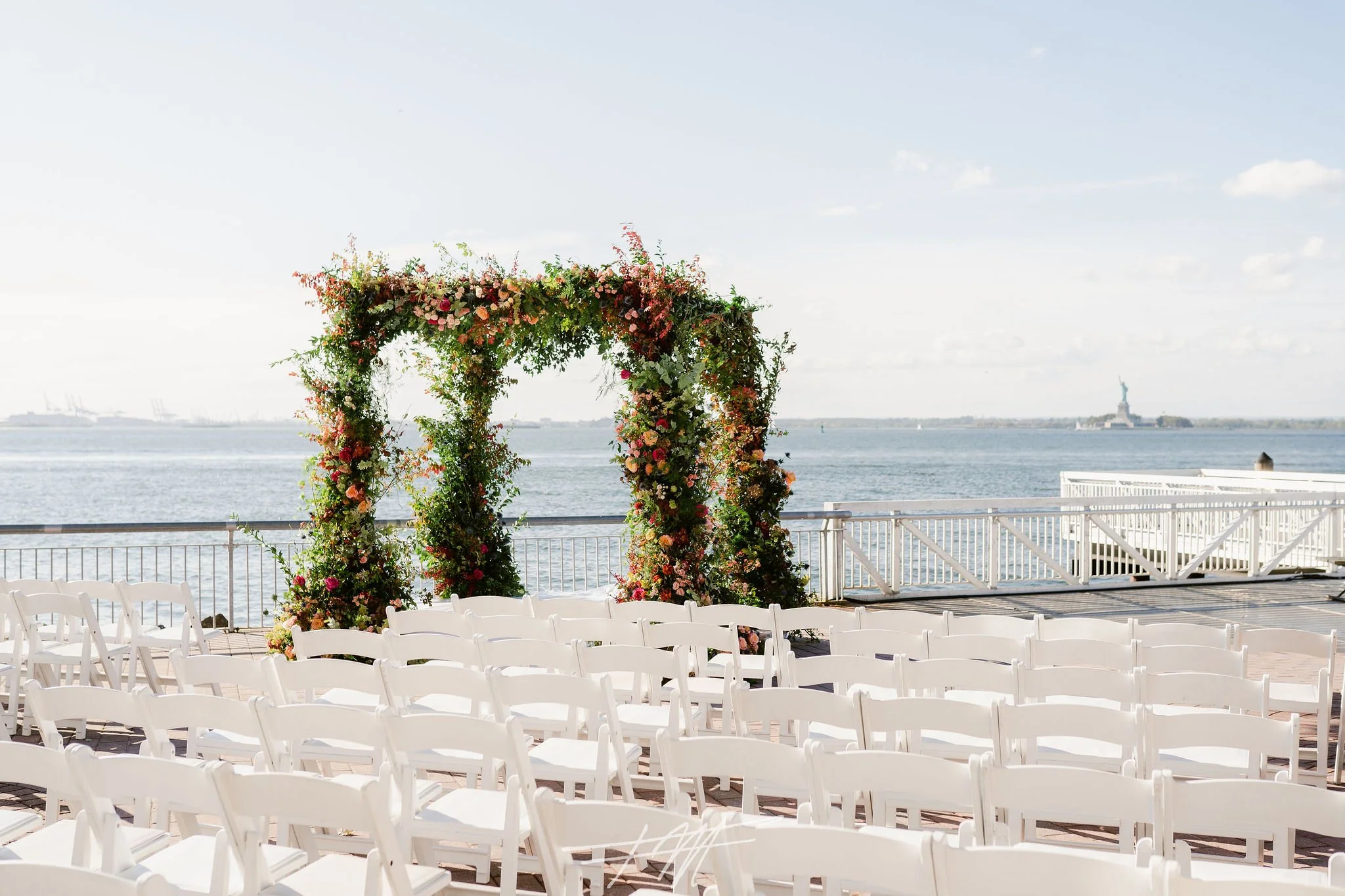 ceremony chuppah green blush peach ryback liberty warehouse1.jpg