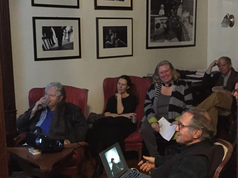Len Speier, Kathleen Husler, John Loengard and Larry Fink at during Larry Fink's presentation