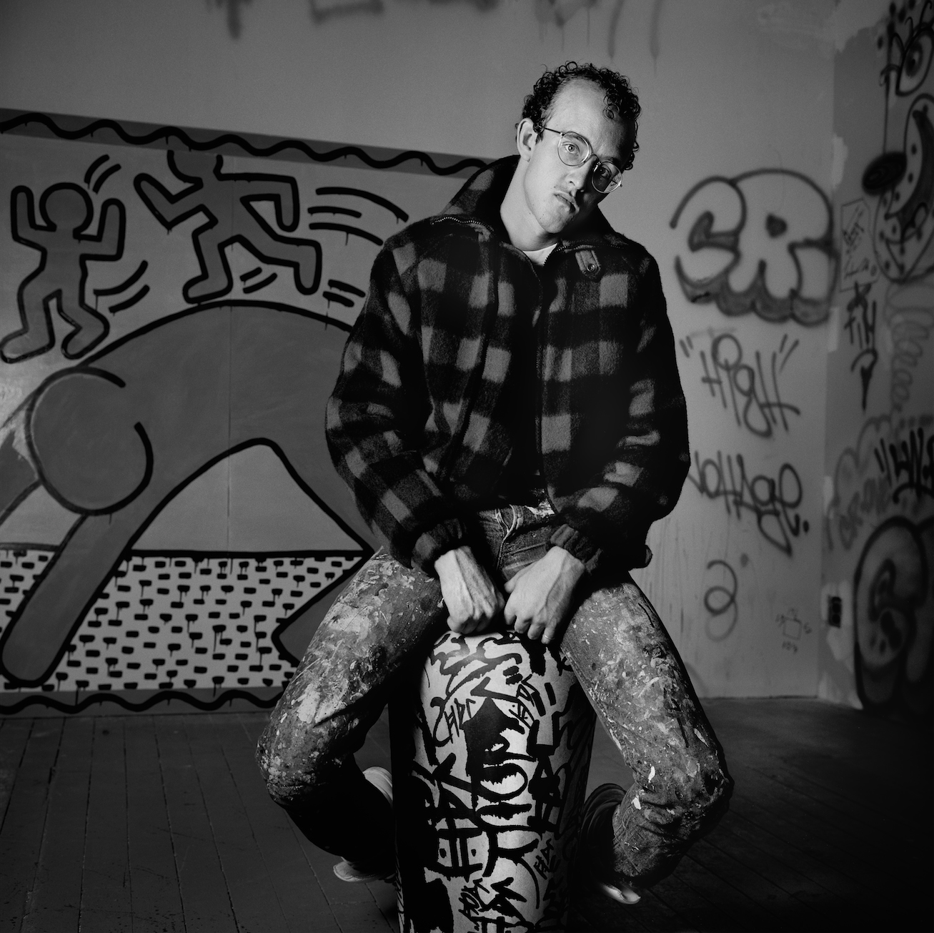 Keith Haring Studio #1, 1984 by Richard Corman