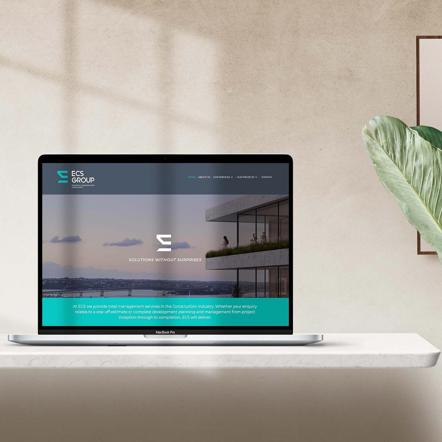 A fresh new modern website design &amp; construction for ECS Group. The brief was to enhance the new brand and showcase their projects in a clearer more precise design 🖤 www.ecsgroup.co.nz