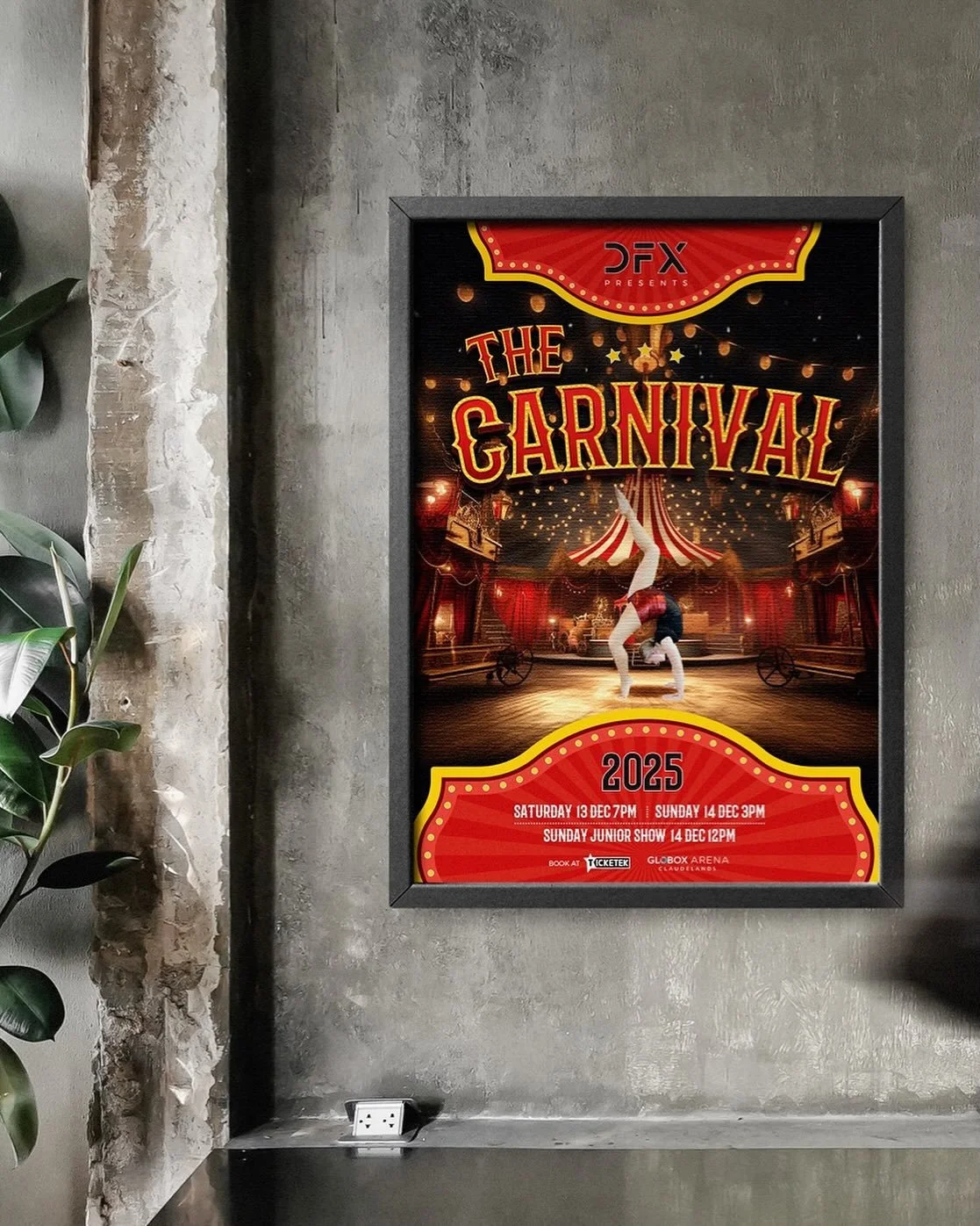DFX presents &lsquo;The Carnival&rsquo; ❤️💛 Buy your tickets today at Ticketek! Poster and programme design by Hill Creative.  @dfxnz