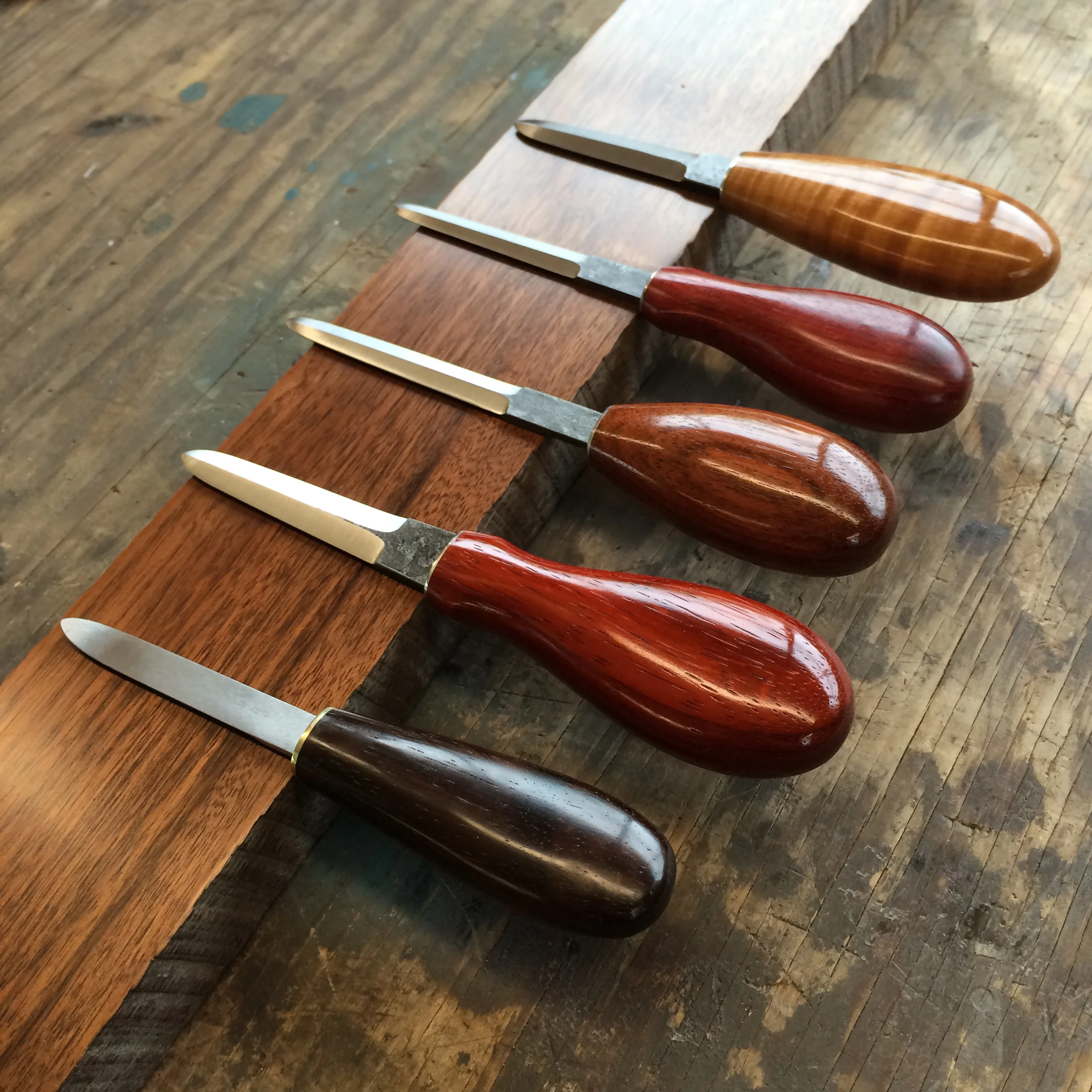 Variety of Oyster Knives.