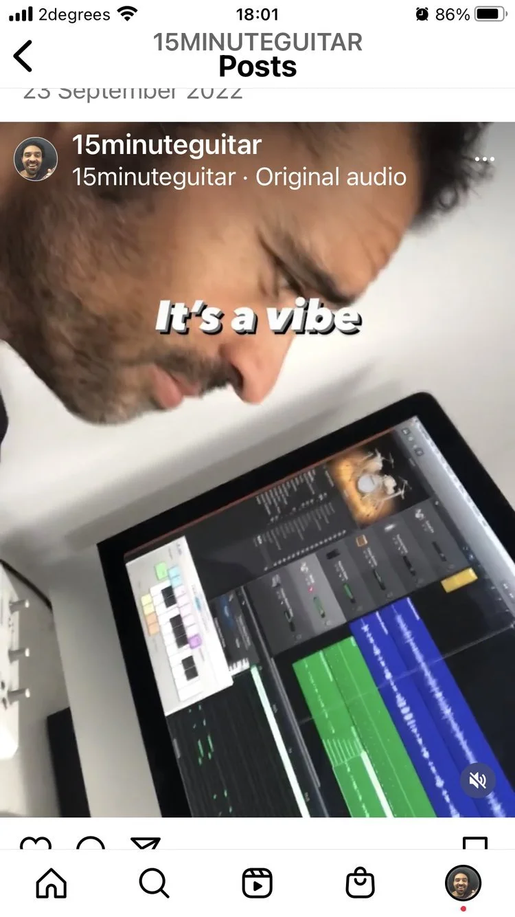An example of my process for writing a song in Garageband (Pt 1)