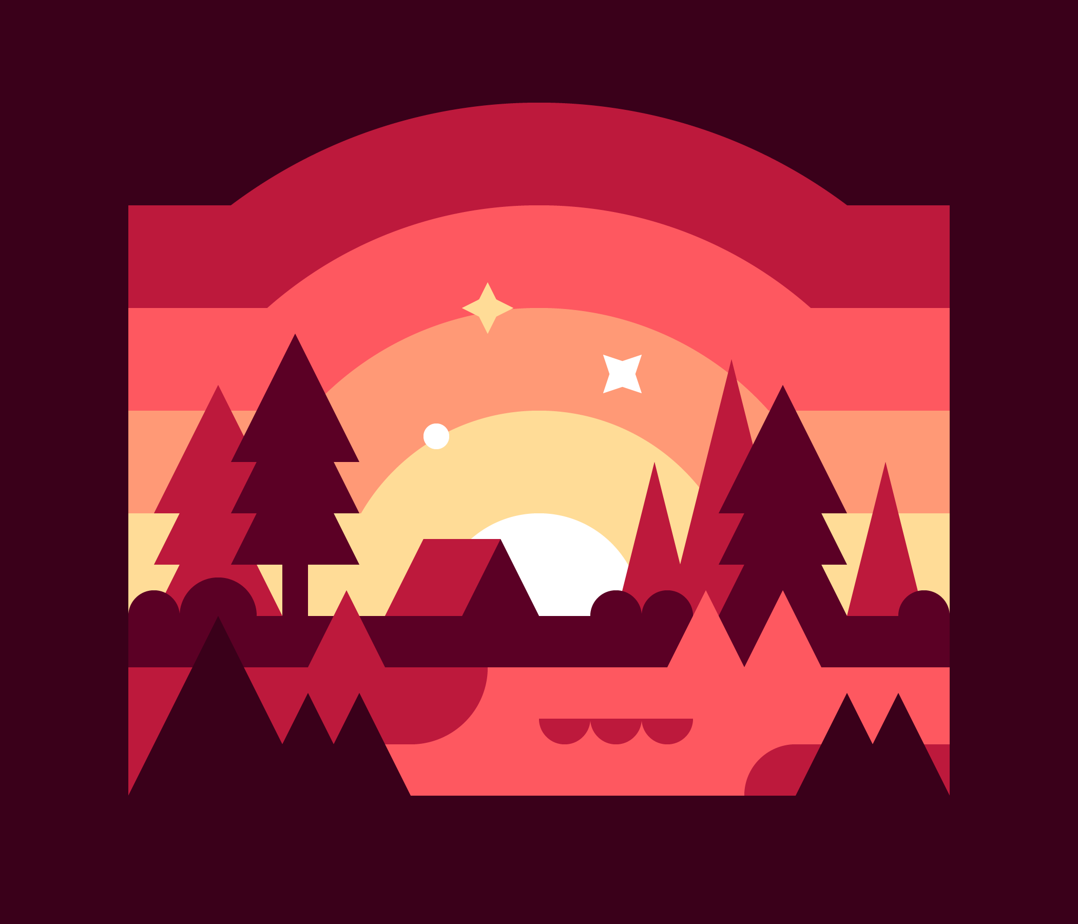 Camping illustration by Alex Pasquarella