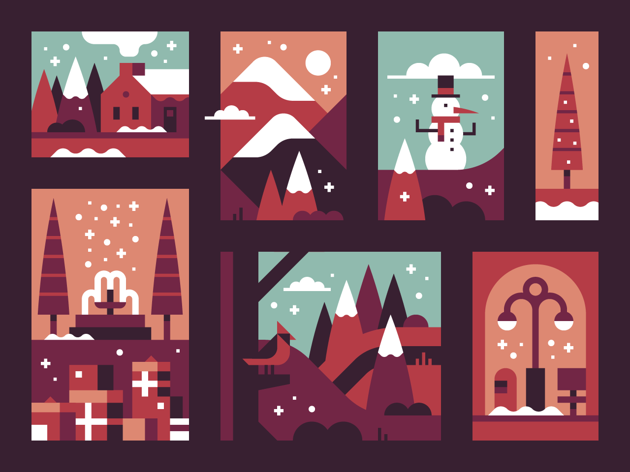 2017 holiday card by Alex Pasquarella