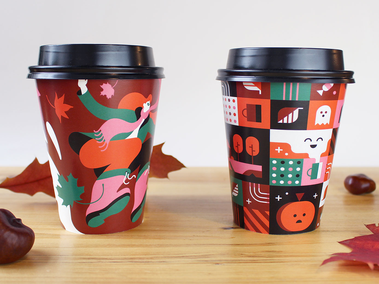 Drip for Drip halloween illustration and coffee label by Alex Pasquarella