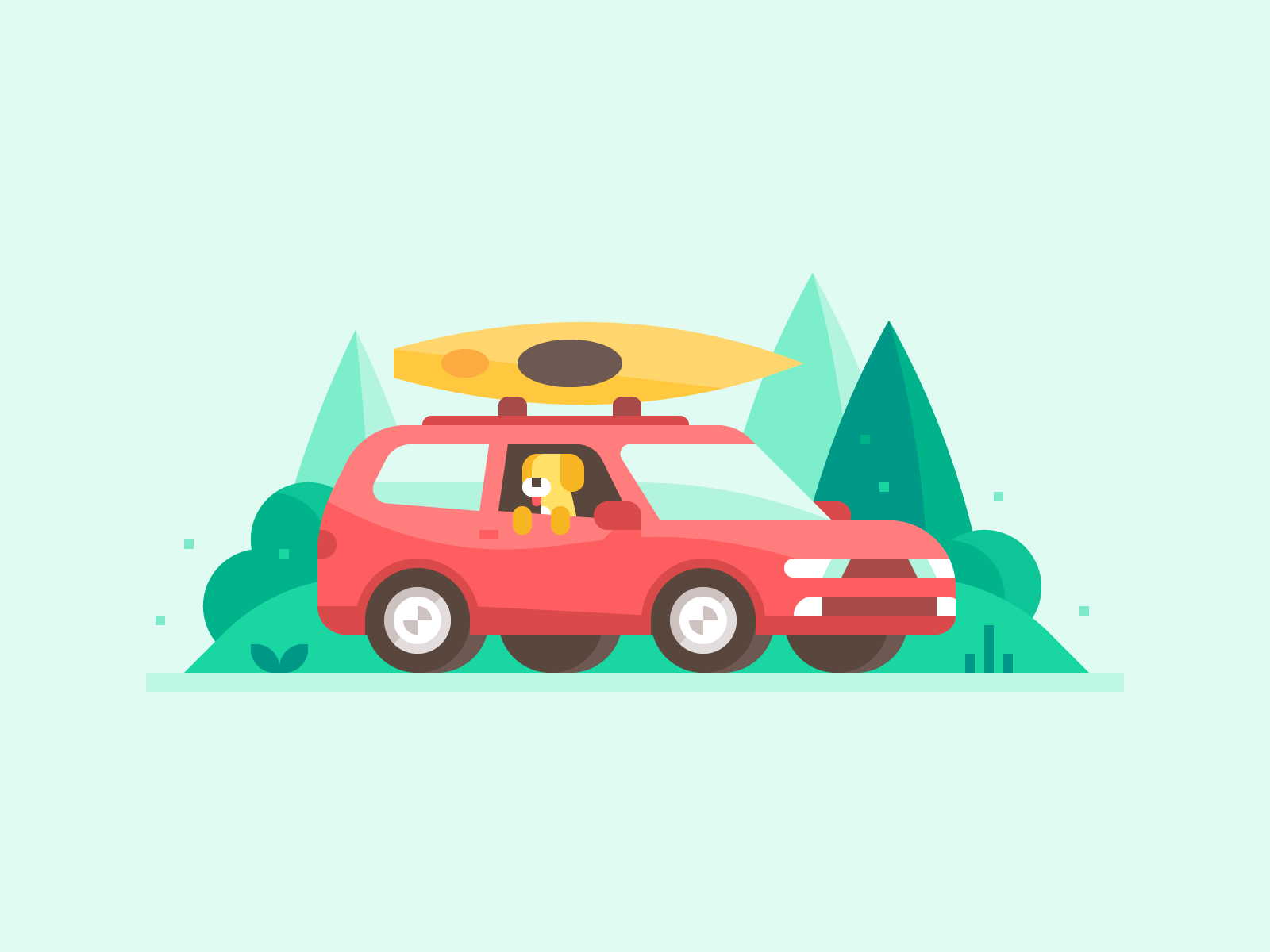 Credit Karma Stories colorful spot illustrations by Alex Pasquarella