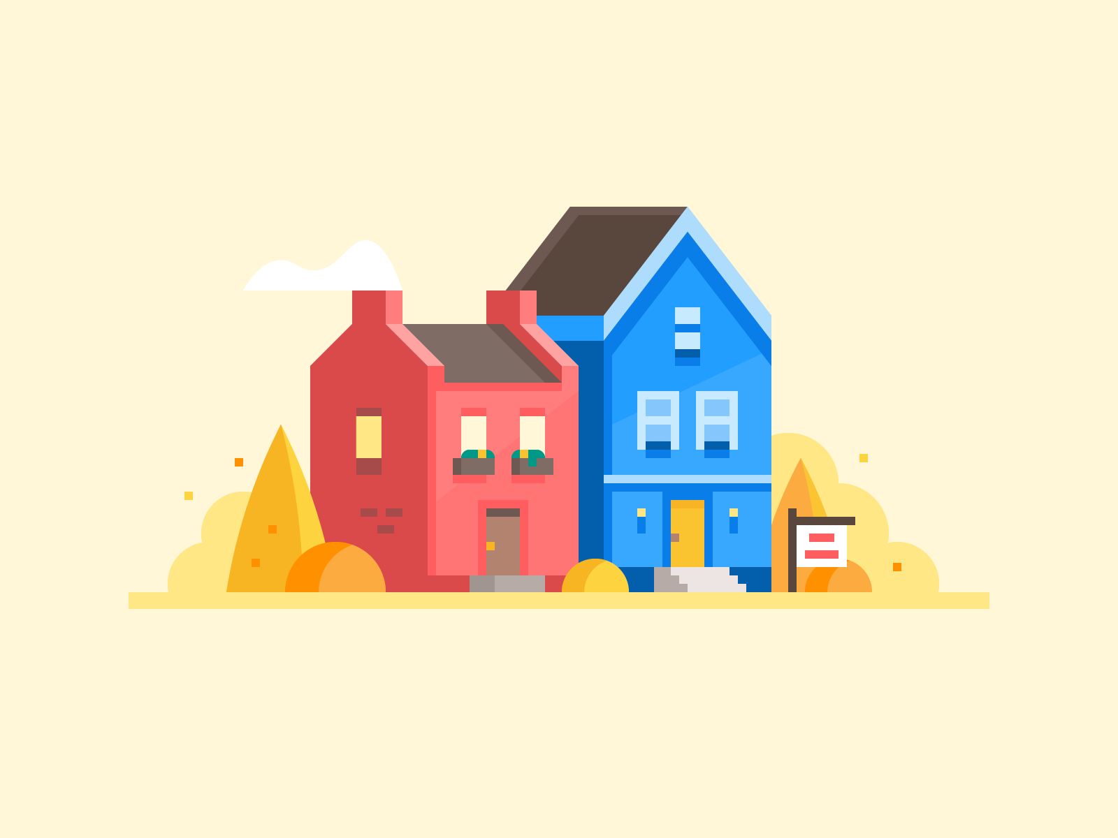 Credit Karma Stories colorful spot illustrations by Alex Pasquarella