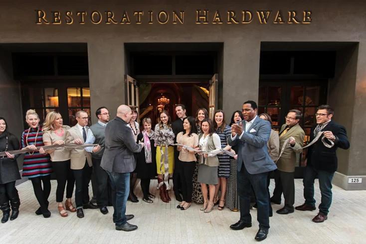 Restoration Hardware Ribbon Cutting