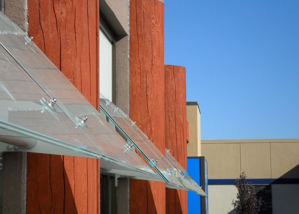 Glass sunshades