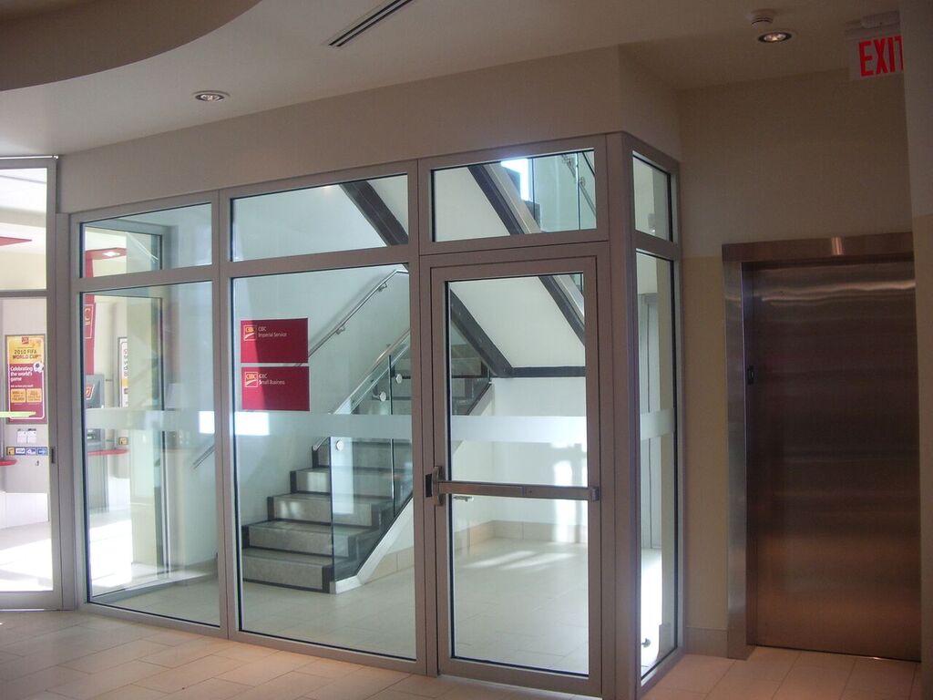 Fire rated aluminum windows and doors