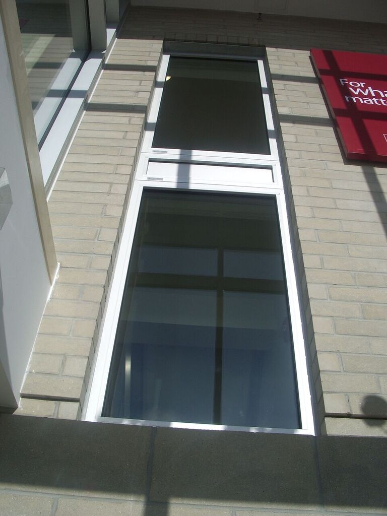 Fire rated aluminum windows