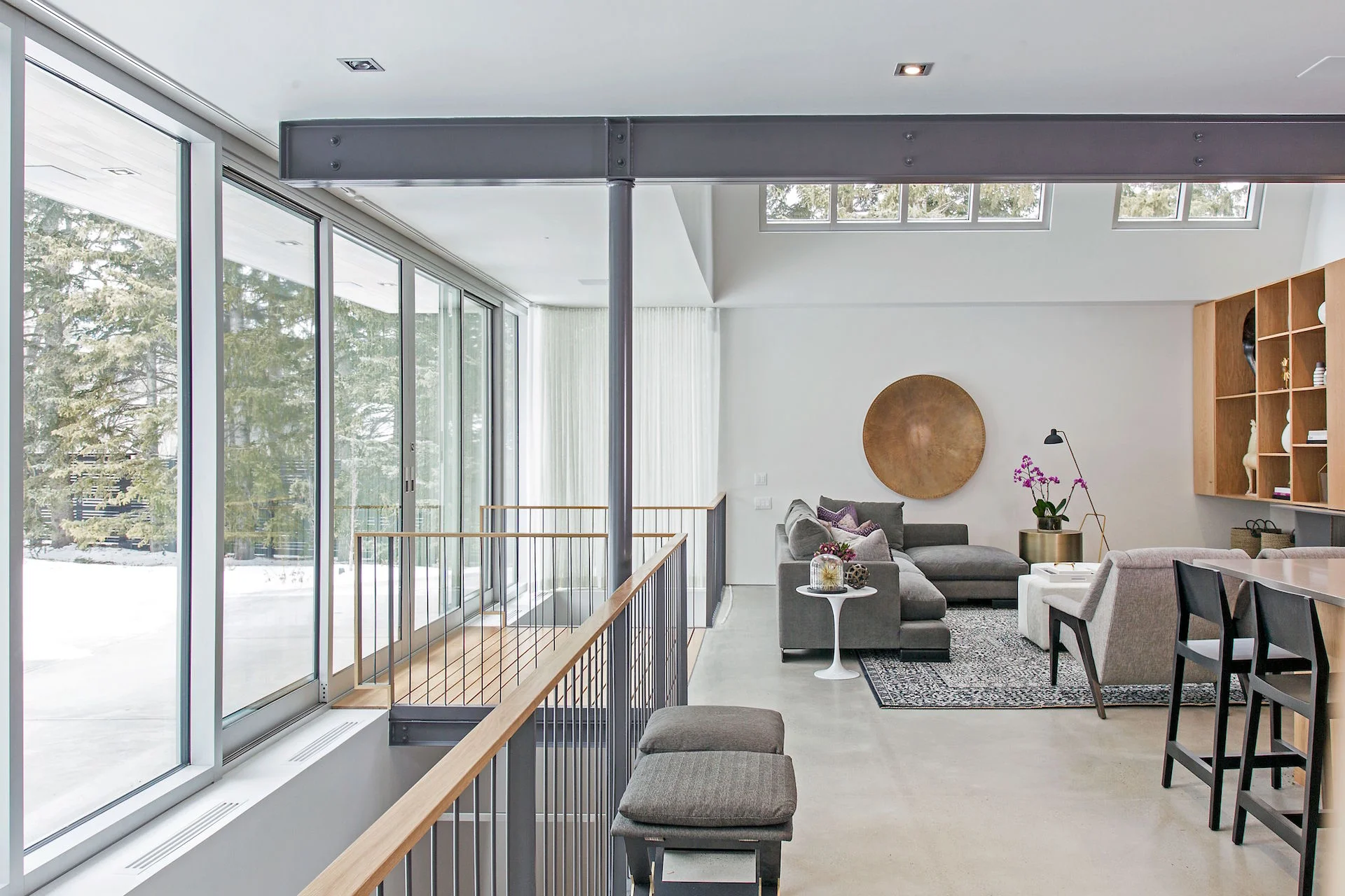 Sliding doors, curtainwall