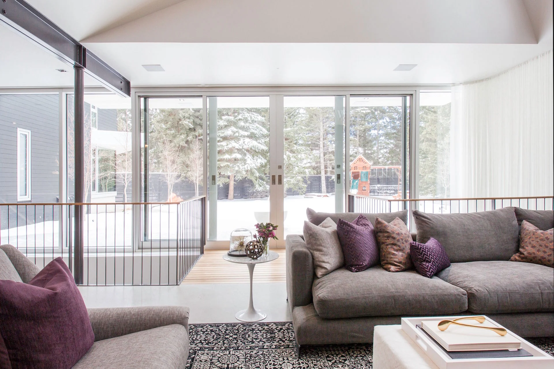 Sliding doors, curtainwall