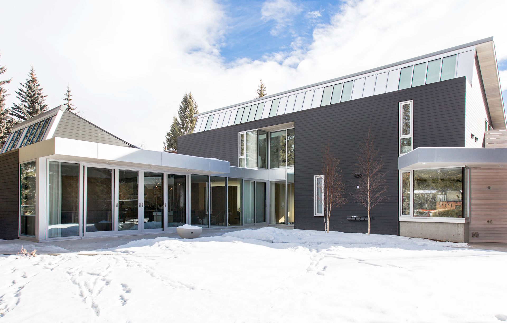 Sliding doors, curtainwall