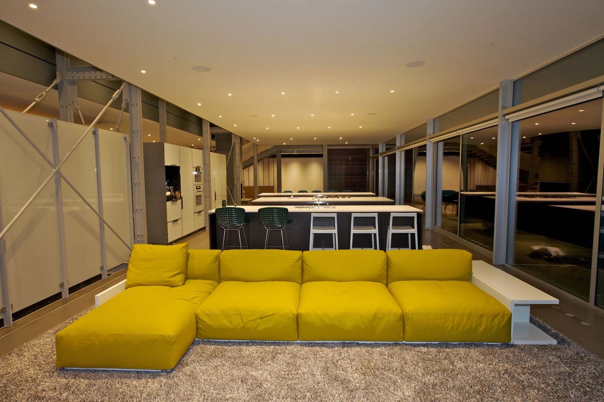 Multi-slide door, hinged door, aluminum details