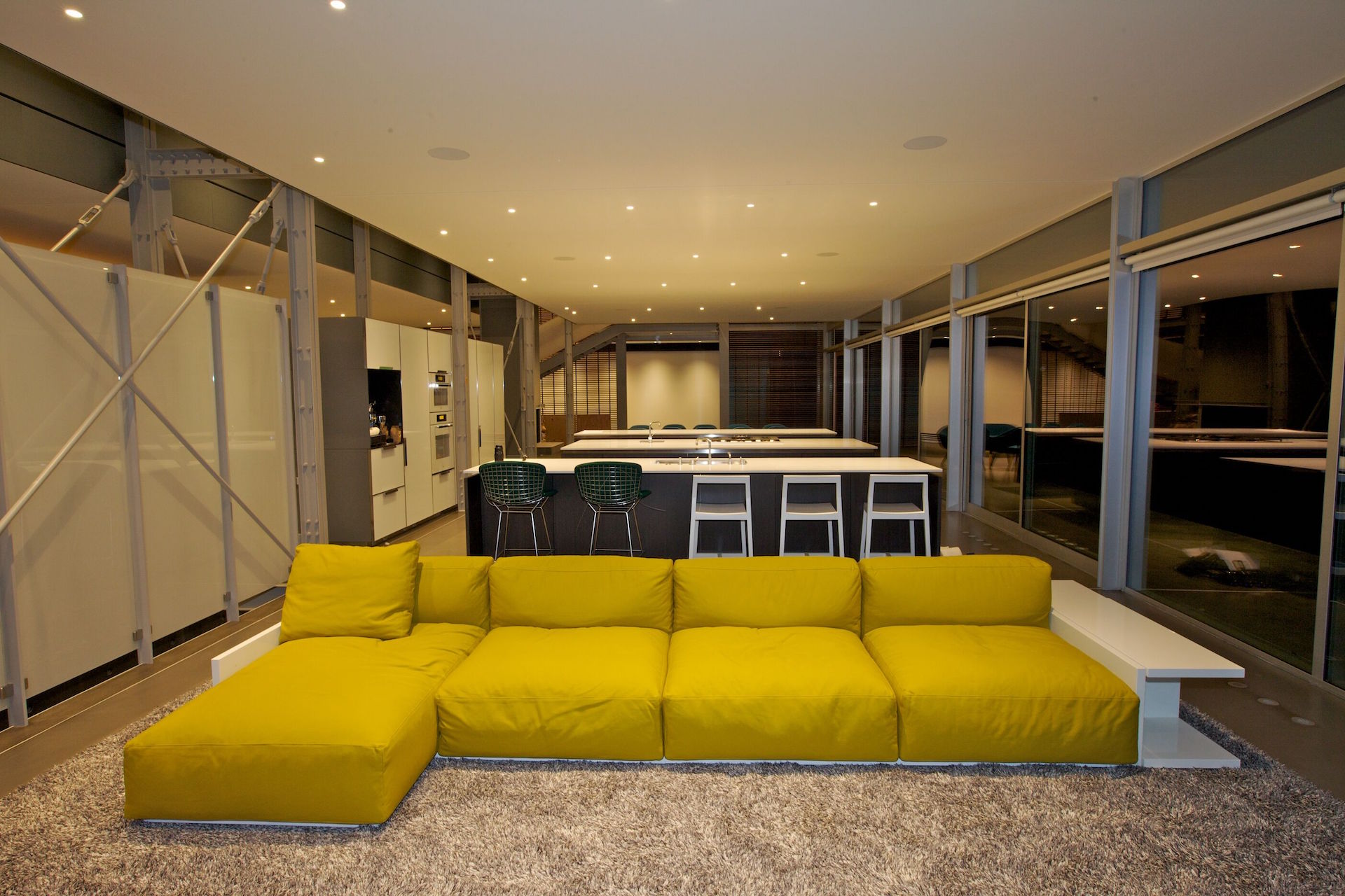 Multi-slide door, hinged door, aluminum details