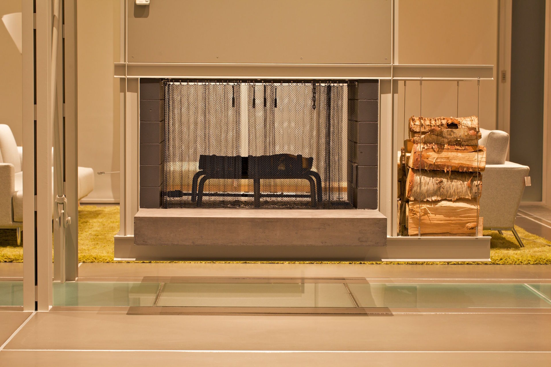 Custom glass floor