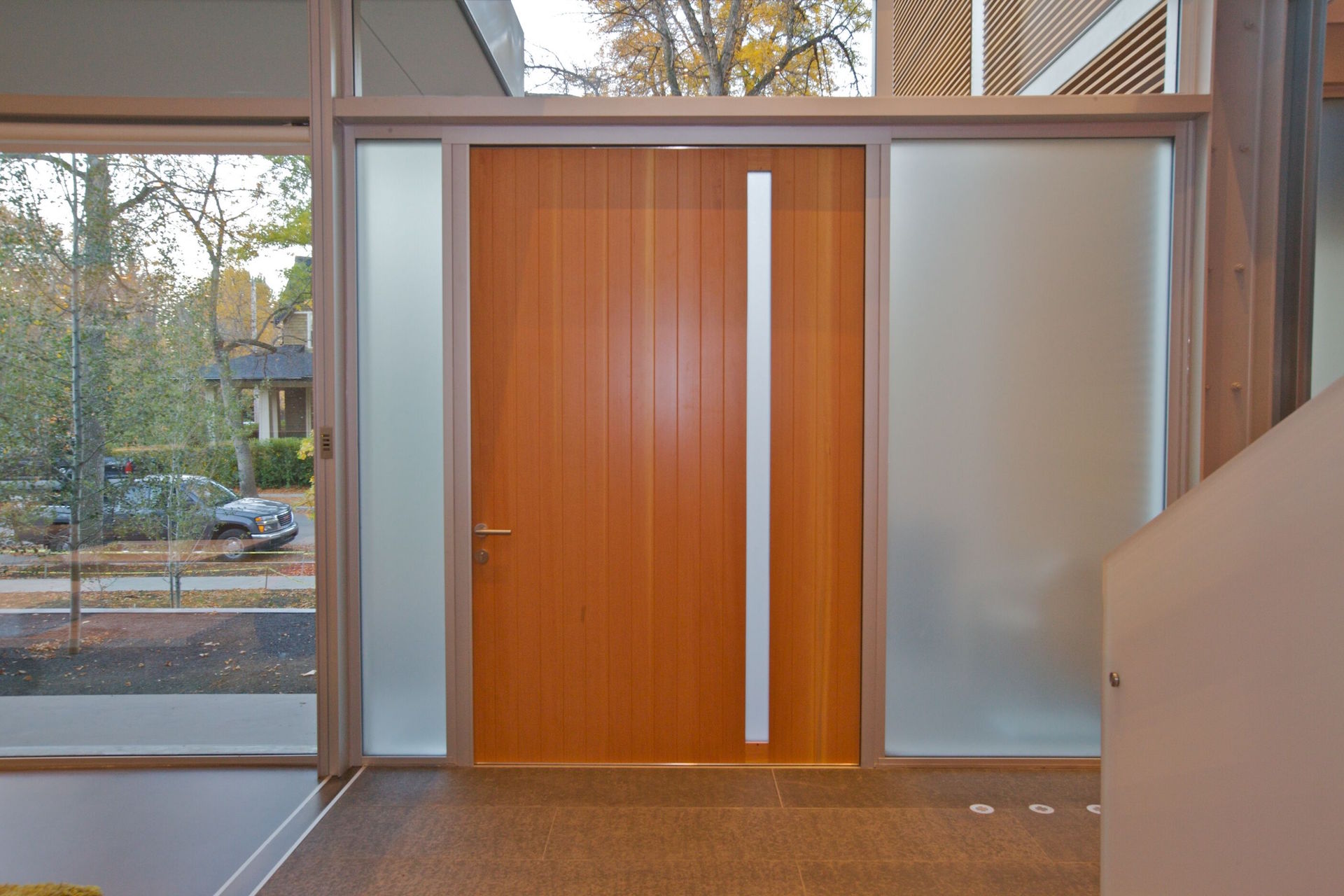 Wood pivot door